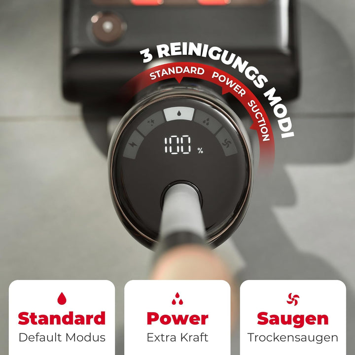 Vileda PureClean S5 Plus - Kabelloser Nass- & Trockensauger mit Zubehör - 3-in-1 Kehren, Saugen & W