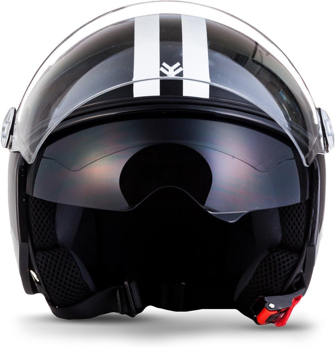 ARMOR HELMETS® AV-63 „Fun Matt Black“ · Jet-Helm · Motorrad-Helm Roller-Helm Scooter-Helm Moped Mofa