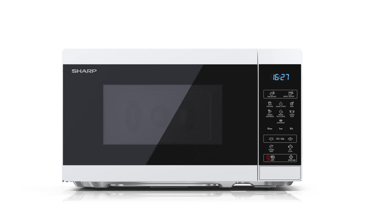 SHARP MS02EW Mikrowelle (Mikrowelle: 800W, 11 Leistungsstufen, Auftaufunktion, Abmessungen: 440x258x