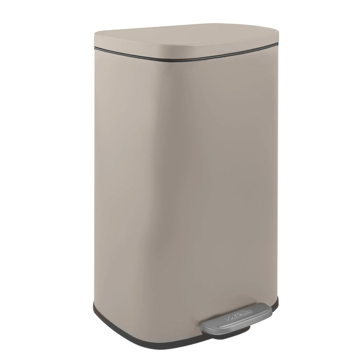 Spirella Mülleimer, Abfalleimer, Treteimer für die Küche, 50 Liter, Softclose, Inneneimer aus Kunsts