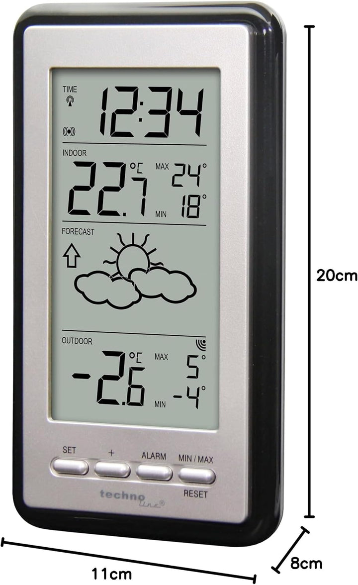 Technoline Wetterstation WS9130 mit Vorhersage der Wetterlage, sowie Innen- und Aussentemperatur WS