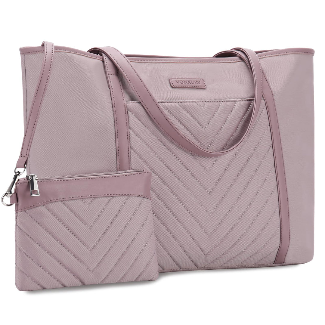 VX VONXURY Handtasche Damen Mittelgross Laptoptasche 15,6 Zoll Arbeitstasche Shopper Lehrertasche Sc