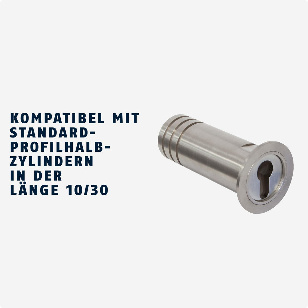 ABUS KeyGarage 728 - Schlüsseltresor für in der Wand - rostfreies Edelstahlrohr zur Aufbewahrung von