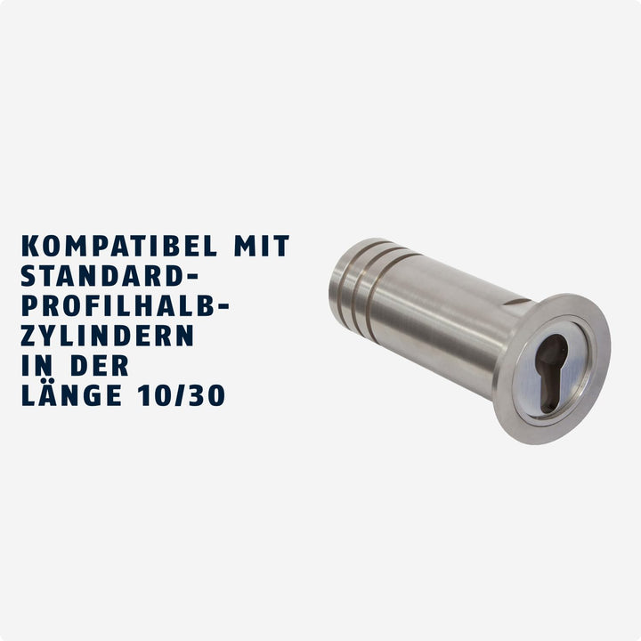 ABUS KeyGarage 728 - Schlüsseltresor für in der Wand - rostfreies Edelstahlrohr zur Aufbewahrung von