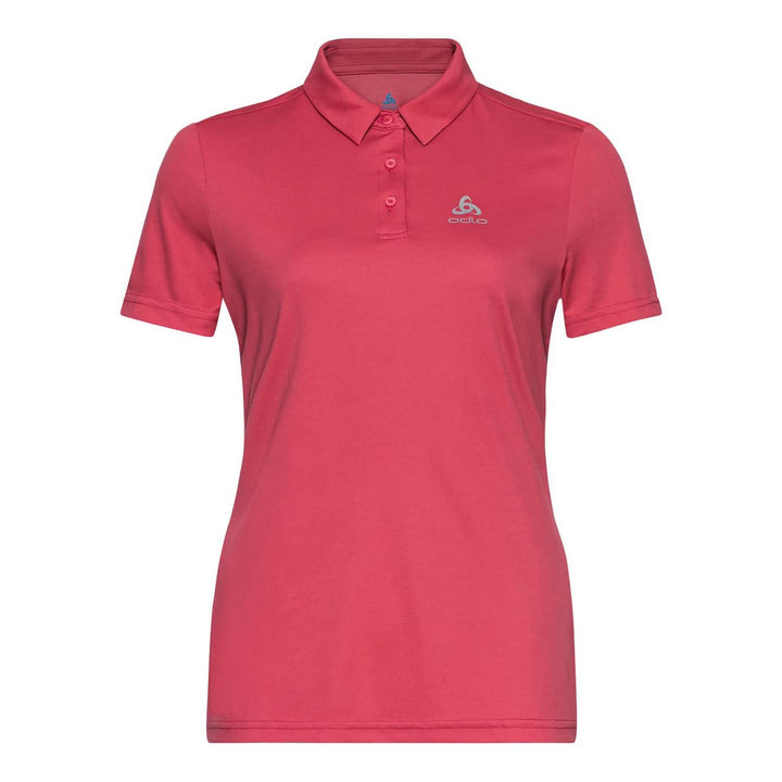 Odlo Damen CARDADA Kurzarm Polo Shirt, holly berry, XS