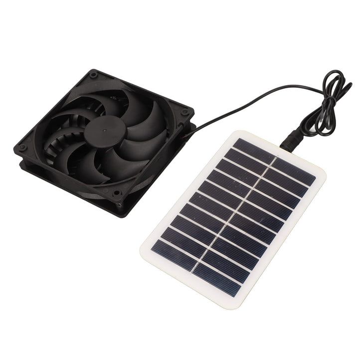 Solarpanel Lüfter Set, 3 W, 5 V, Solar Abluftventilator Set, Tragbar, Solarbetriebener Luftventilato