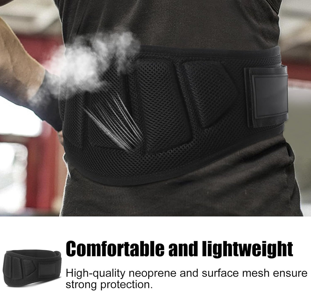Gewichthebergürtel, Fitness Gürtel Herren Damen S-XL, Rückenstützgürtel Gym Verstellbarer mit Speed