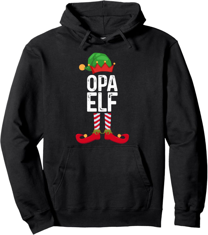 Opa Elf Weihnachten Weihnachtsmann Pullover Hoodie