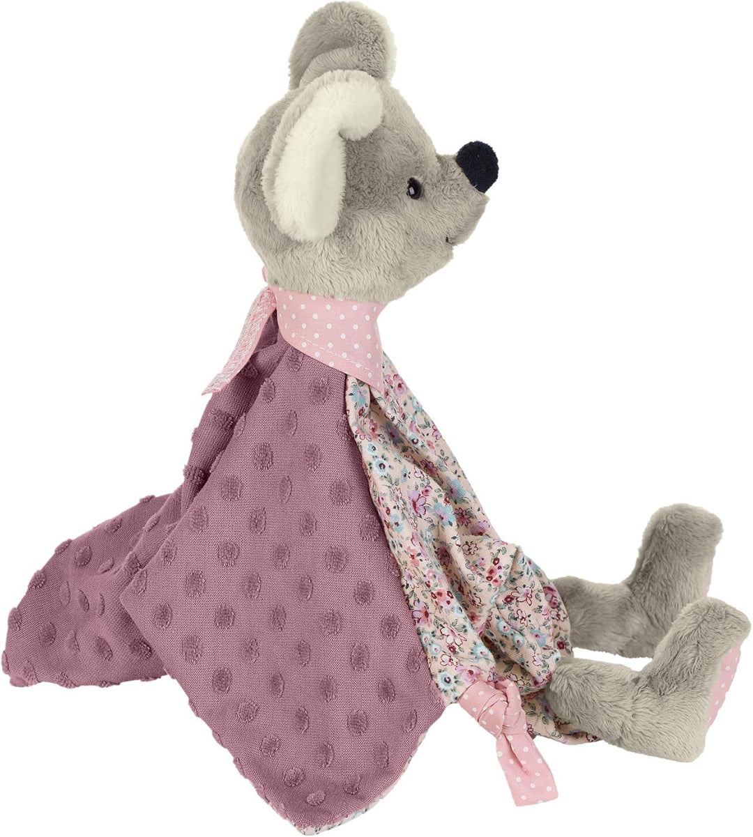 Sterntaler 3212001 Schmusetuch Maus Mabel, Für Babys ab dem 1 Monat, Grösse M, 36 cm, Grau/Mehrfarbi