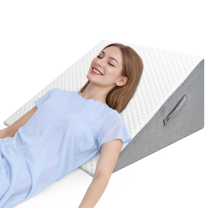 Vielseitig Keilkissen für Bett und Sofa-Hochdichteschaum Lesekissen-Ergonomischer Bettkeil für Reflu
