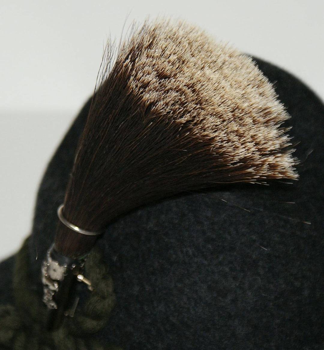 Gamsbart mit Hülse ohne Trachten-Hut Trachtenhut Jagd Echthaar Gemse Gams Gämse Hutschmuck Trophäe H