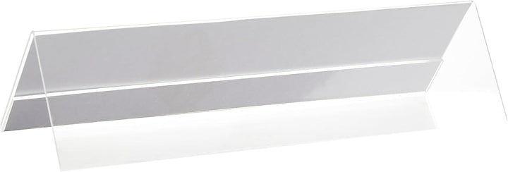 Durable Tischnamensschild L-Aufsteller (aus Acryl, 61 x 210 mm) 10 Stück, transparent, 803119, 61 x