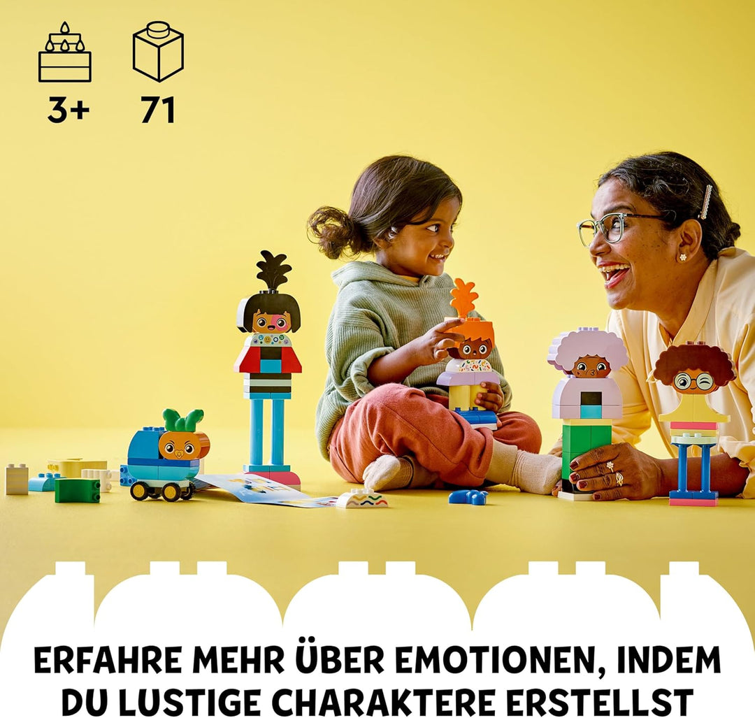LEGO DUPLO Town Baubare Menschen mit grossen Gefühlen, Lernspielzeug für Kinder ab 3 Jahren, enthält