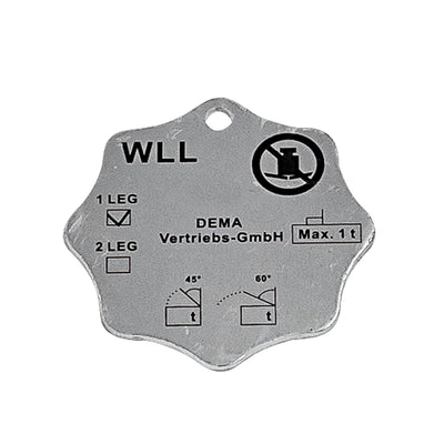 DEMA 6 mm Forstkette/Schleifkette/Rückekette 2m