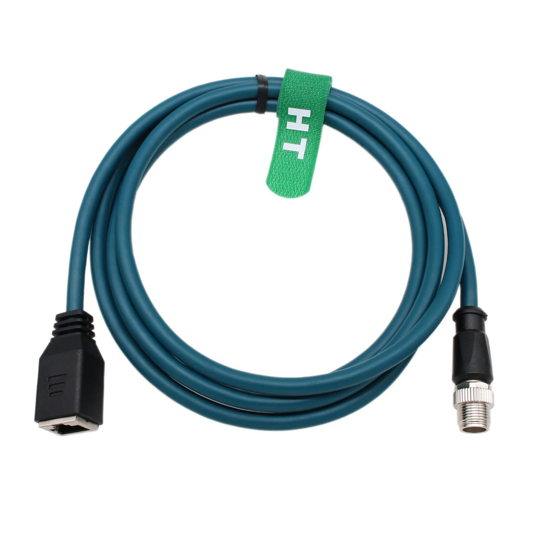 HangTon Sensor Barcodeleser Ethernet M12 8 Pin X-Code auf Buchse RJ45 GigE Kabel für Basler Cognex V