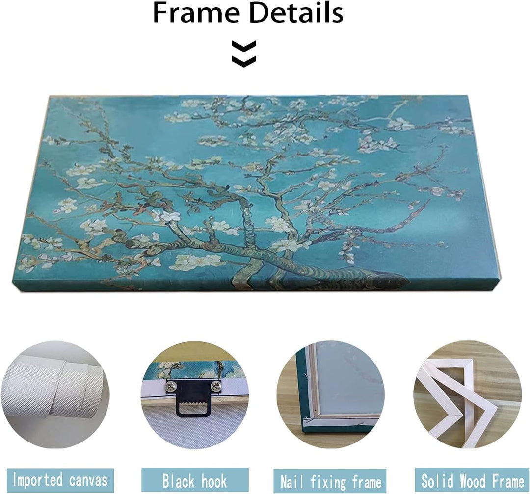 ZHONGYUTONG Gustav Klimt Träne Gemälde auf Leinwand Berühmter abstrakter Kunstdruck mit Rahmen Poste