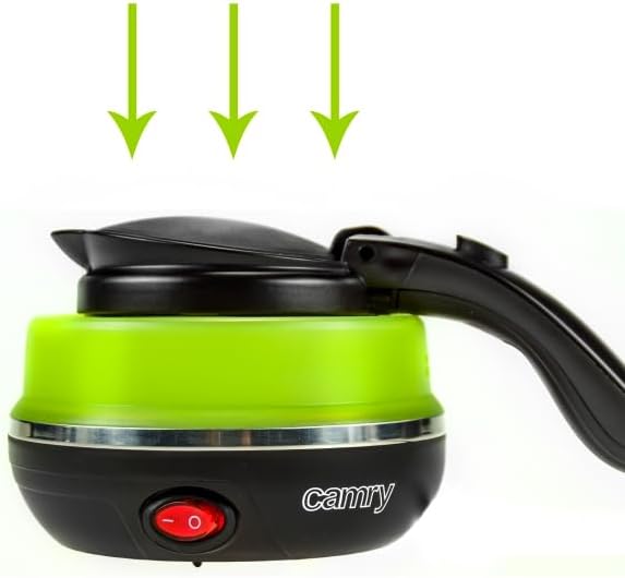 CAMRY CR 1265 MRY cr-1265 Wasserkocher faltbar grün, Kunststoff, 0, 5
