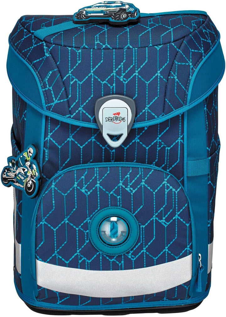 DerDieDas Schulranzen Set 5-TLG. Ergoflex Easy Blue Speed 2023
