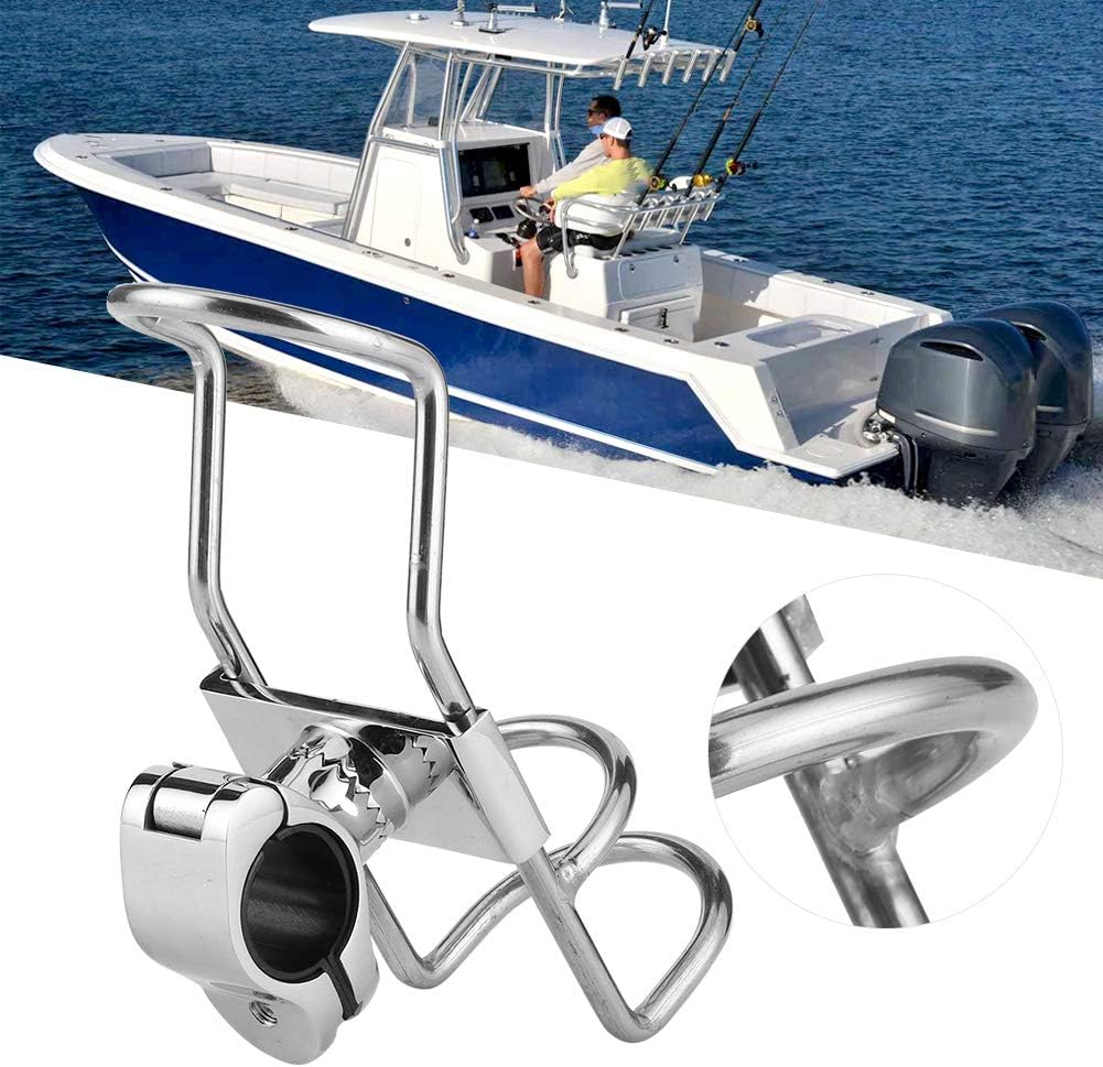 Angelrutenhalter, Edelstahl, 26 mm, 32 mm, 26 mm, 2 Stück