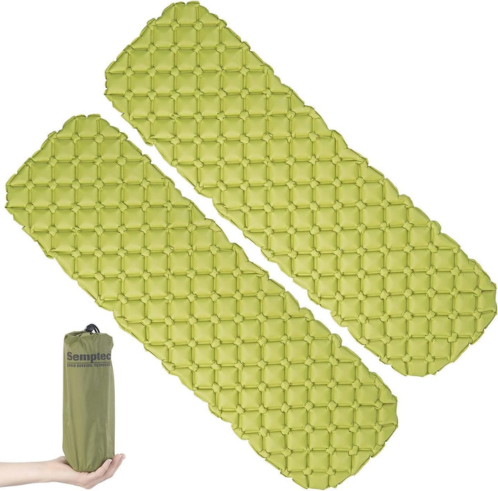 Semptec Urban Survival Technology Flache Luftmatratze: 2er-Set ultraleichte Outdoor-Luftmatratzen, T