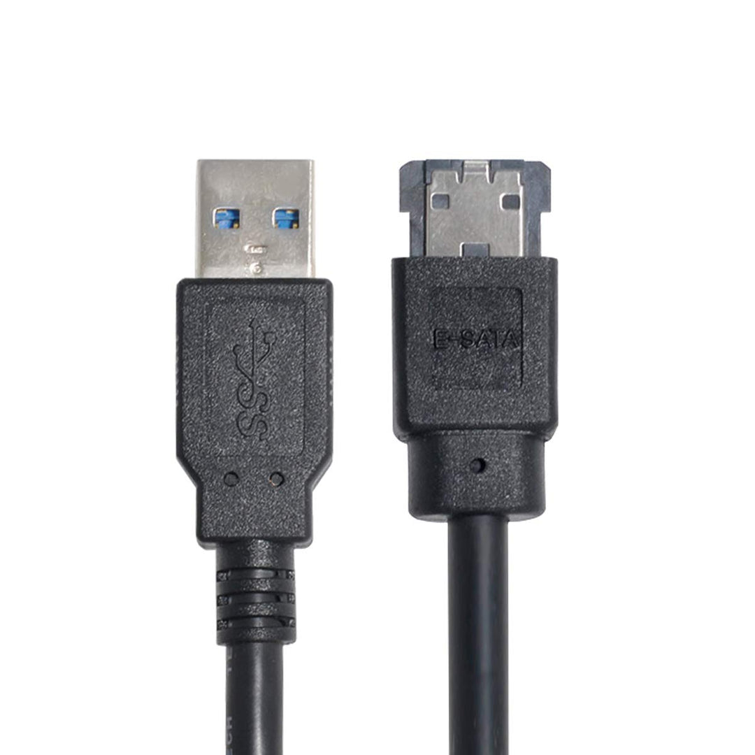 cablecc Kabel USB 3.0 zum Einschalten des eSATA DC5V-Adapters USB 2.0 zum Festplatten- / SSD- / ODD-