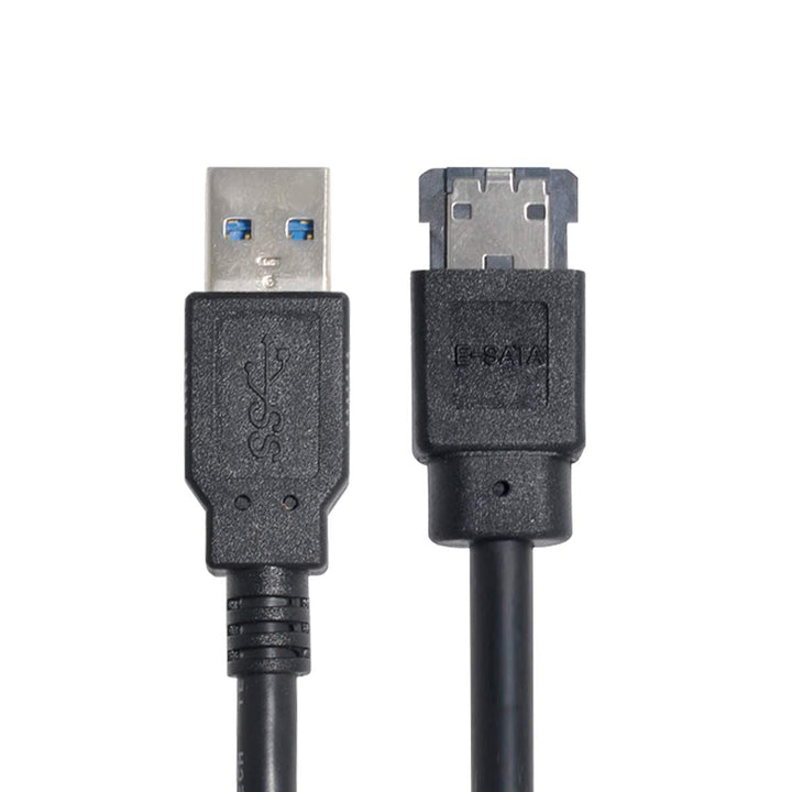 cablecc Kabel USB 3.0 zum Einschalten des eSATA DC5V-Adapters USB 2.0 zum Festplatten- / SSD- / ODD-