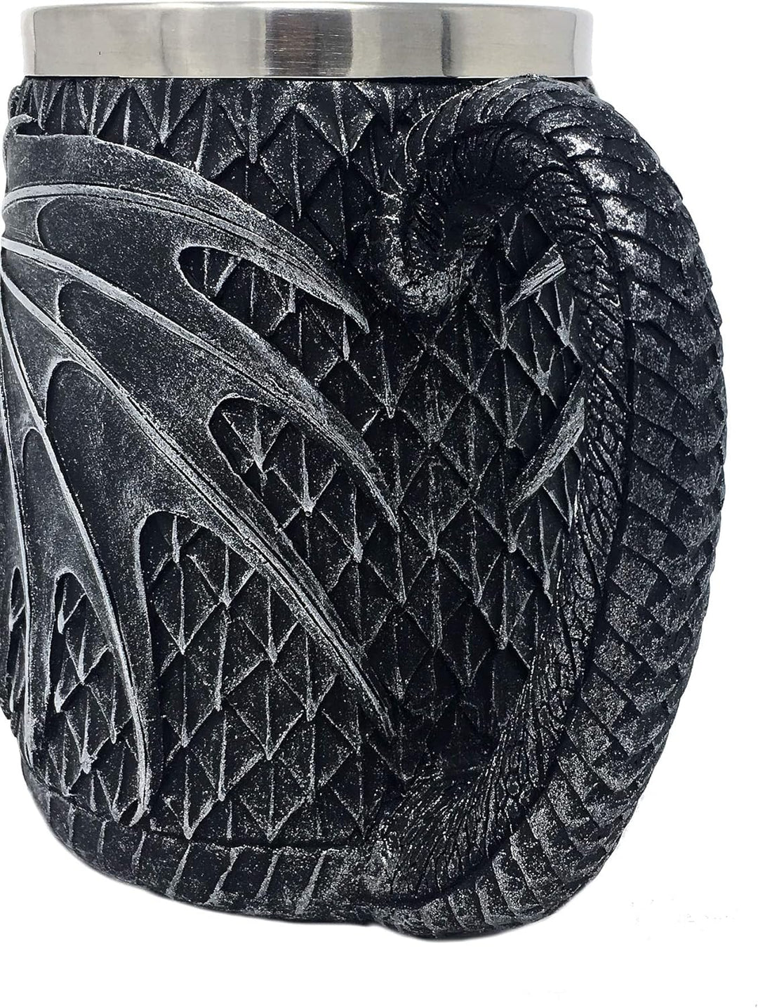 XL Drachenkrug mit 3D Drachengesicht - Kelch Trinkgefäss Deko Fantasy