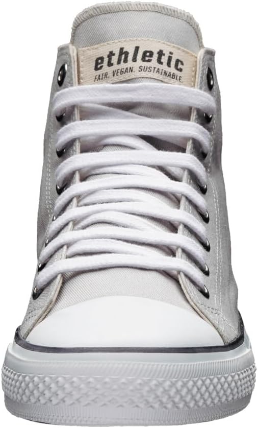 Ethletic - Unisex - Canvas Sneaker - White Cap Hi Cut - Fairtrade Produkt 36 EU Mirage Grey P Just W