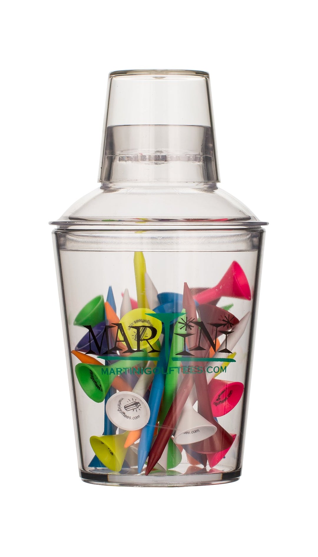 Martini Tee Martini Tee Shaker 3 1/4" Assorted Colors (24 Count)