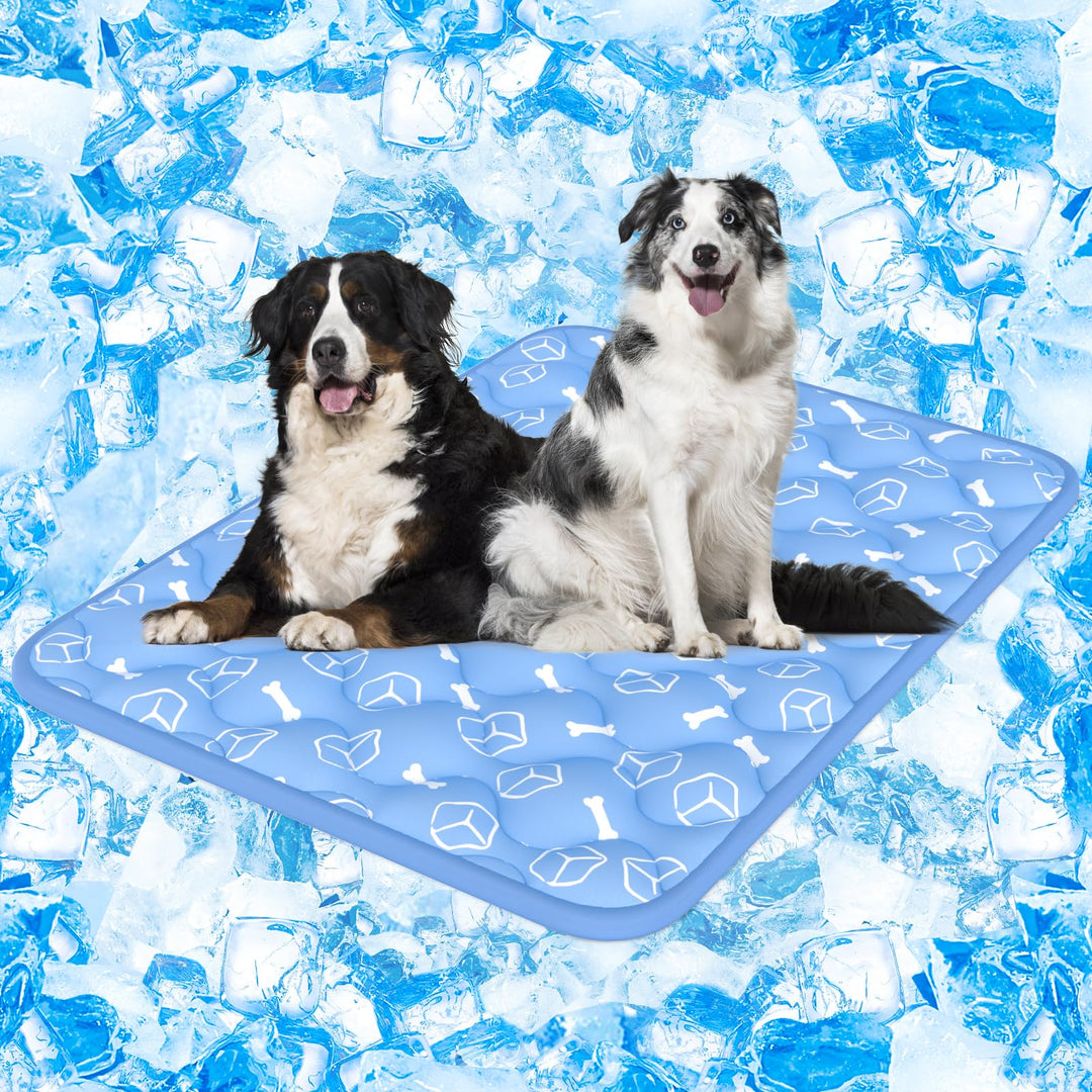 Rywell Kühlmatte für Hunde 150x102 cm, Plus Version, Selbstkühlend mit Arc-Chill-Gewebe, Verdickt, F