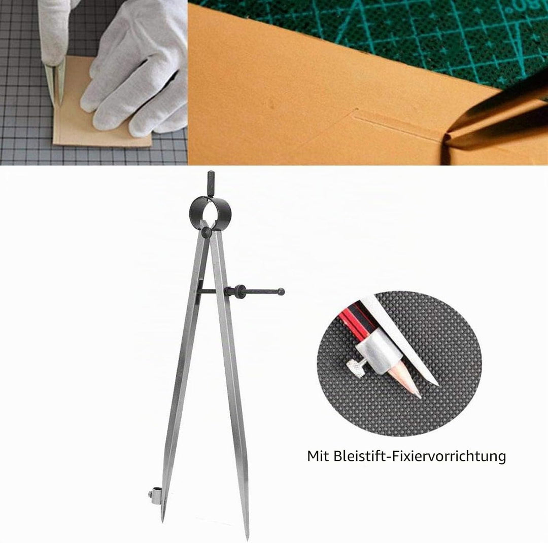 Flügelteiler, Linienpositionsschreiber Zeichenkompasse Handwerk Drehwerkzeug Zeichenkompass 100 mm 1