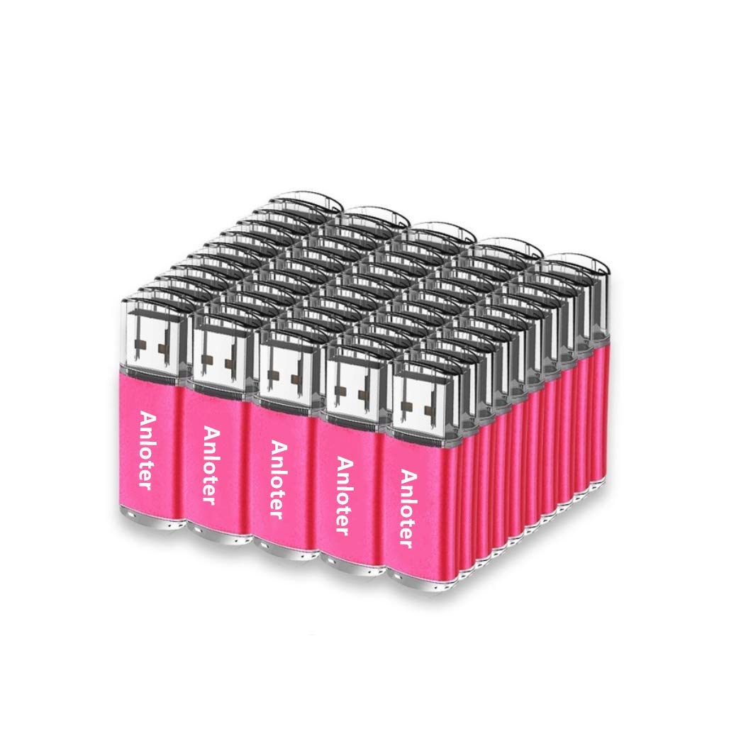 Anloter 50 Stück USB-Flash-Laufwerk Memory Flash Stick Pen Drive Daumen Speicher Speicher für Comput
