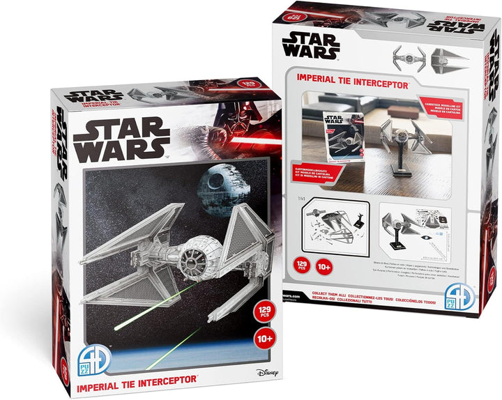 University Games Star Wars TIE Interceptor Modellbausatz U08518, Grau