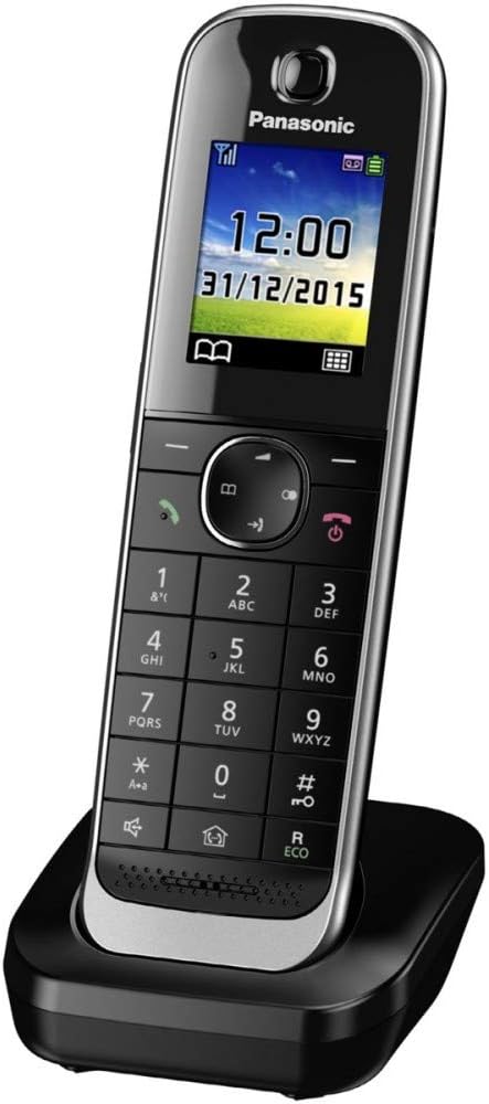 Panasonic KX-TGJA30EXB Mobilteil inkl. Ladeschale, Schwarz Single, Single