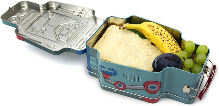 Suck UK - Robotor Lunch Box | Brotdose Im Coolen Vintage Robotor-design | Robot | Blechdose | Aufbew