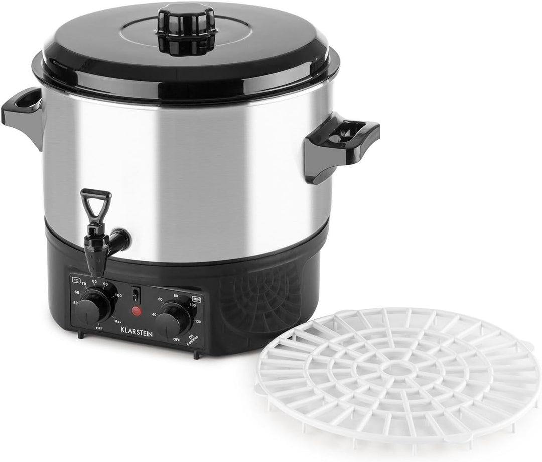 Klarstein Biggie Small - Einkochautomat, Einkochtopf, Einwecktopf, Glühweinautomat, elektrisch, 16L