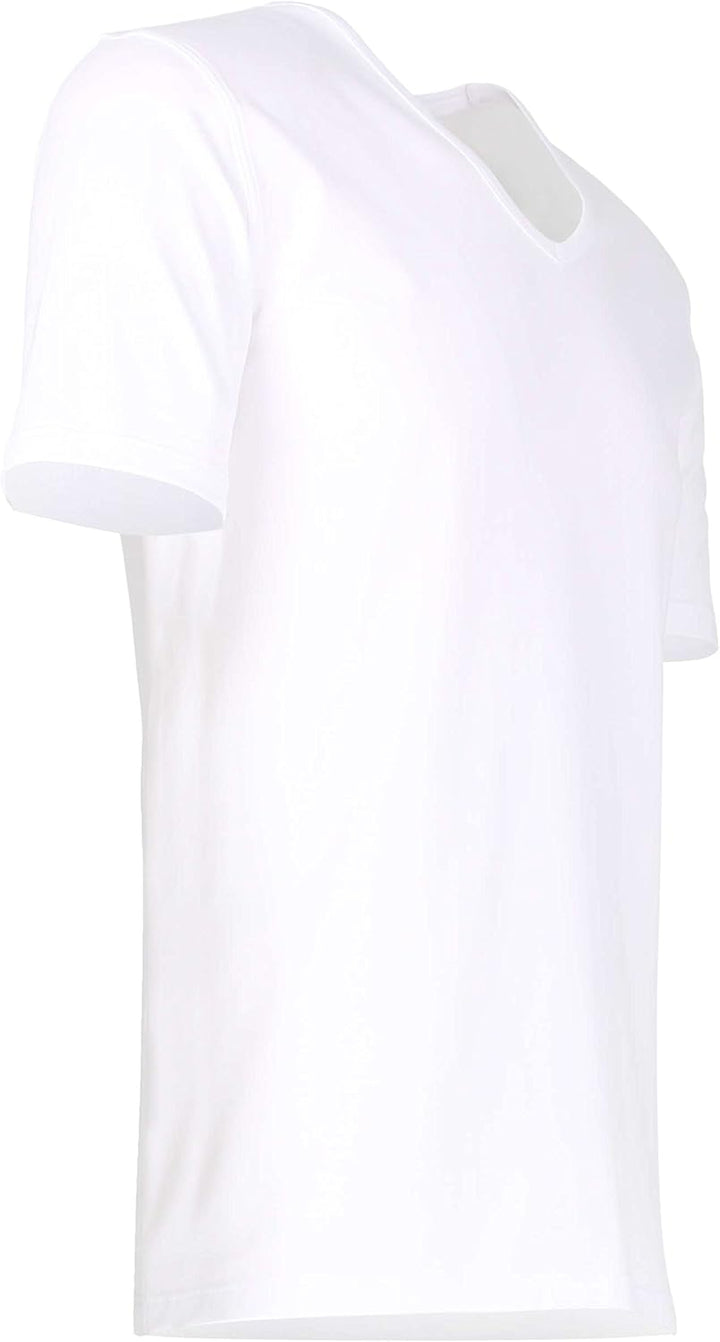 Baldessarini Herren T-Shirt weiss Uni 2er Pack L Weiss, L Weiss