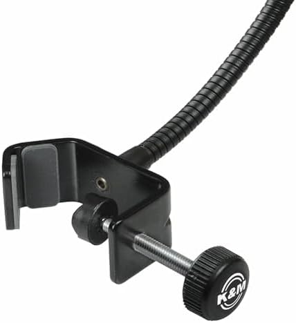 K&M 23966 Popkiller Schwarz - doppelter Nylonschirm ø 20 cm - bis 3 cm Stativdurchmesser - XXL-Popsc
