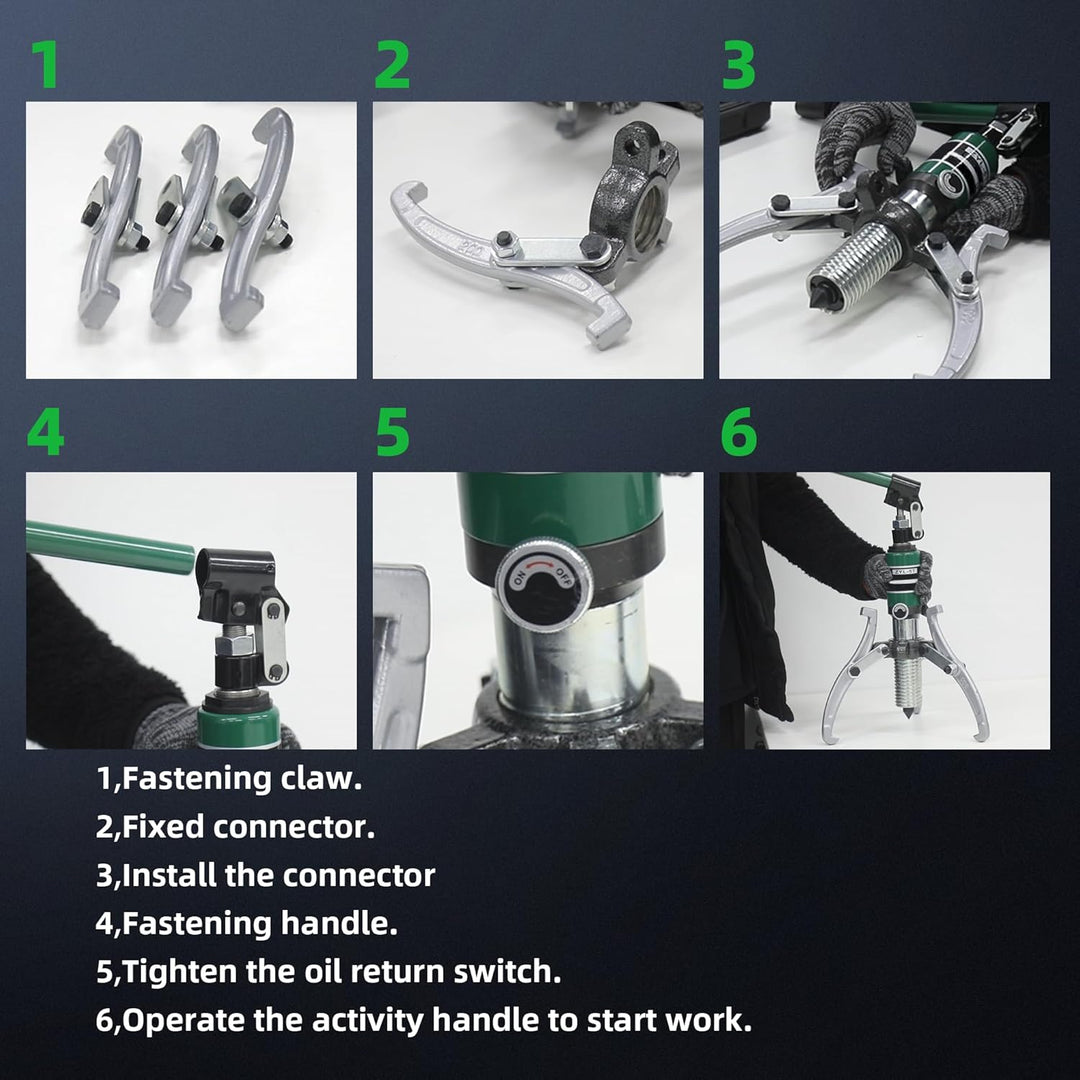 Hydraulischer Lagerabzieher Integral 5T, Hydraulic Puller Kit für Naben/Flansche/Zahnräder/Lager (5