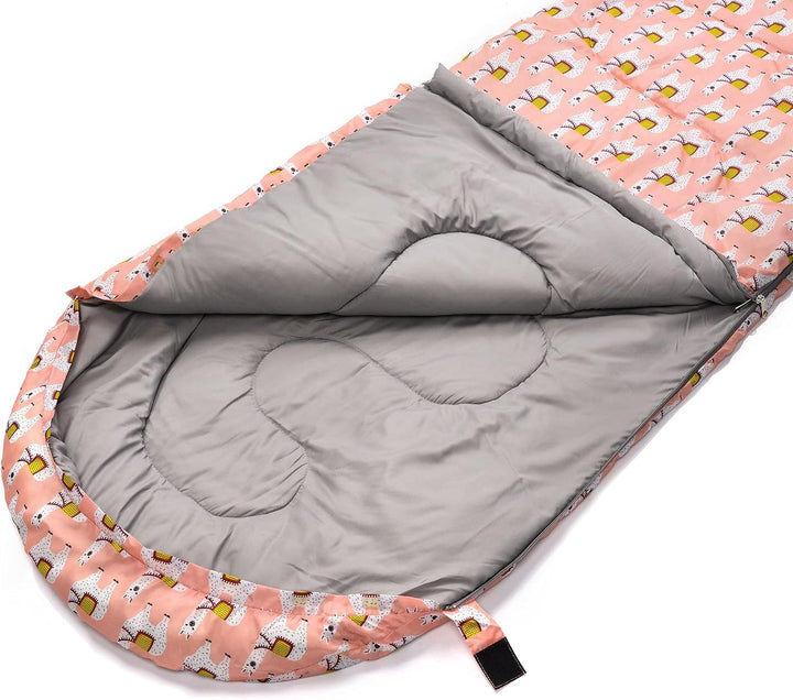 meteor Premium Kinder-Schlafsack mit Rucksack Ultraleicht Kinder Hüttenschlafsack Komfortbel Jugendl