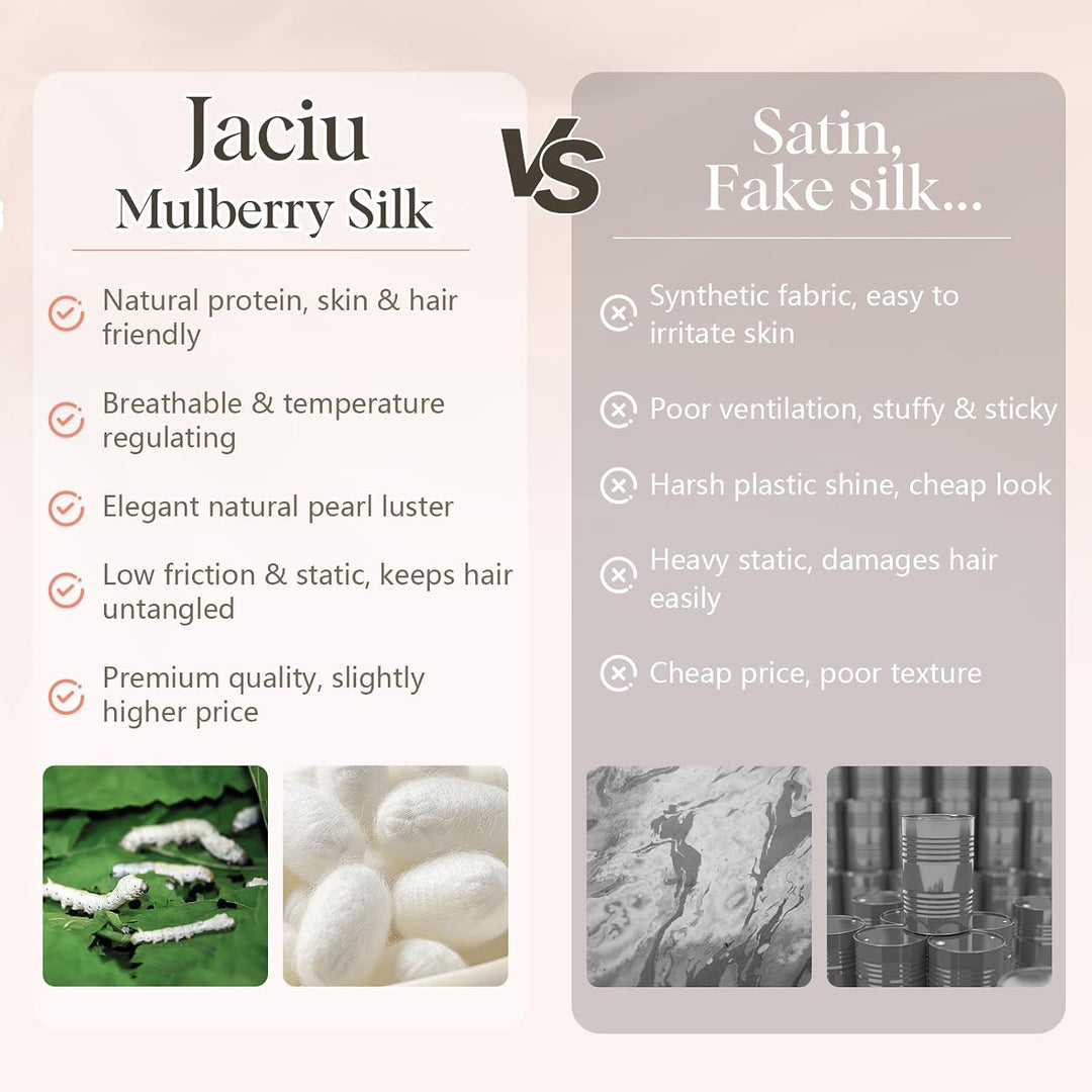 Seidenkissenbezug Jaciu Silk Pillowcase 21 Momme beidseitiger Seidenkissenbezug Kissenbezug Versteck