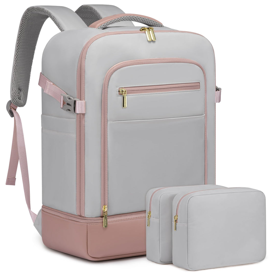 LOVEVOOK Handgepäck Reiserucksack mit separatem Schuhfach, 50L Rucksack Damen Gross mit Nass- und Tr