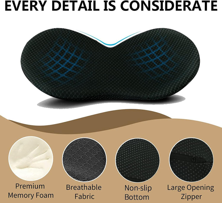 Livtribe Autositzkissen,Ergonomisches Sitzkissen für Auto,Memory Foam Autositzauflage,orthopädisches