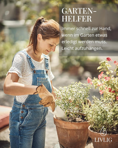 Livlig53 Gartenwerkzeug Set Pflanzen, Gartengeräte Balkon, Gartengeräte Frauen, Gartengeräte weiss,