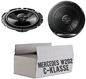 Lasse W202 Front - Lautsprecher Boxen Pioneer TS-G1720F - 16,5cm 2-Wege Koax Koaxiallautsprecher Aut