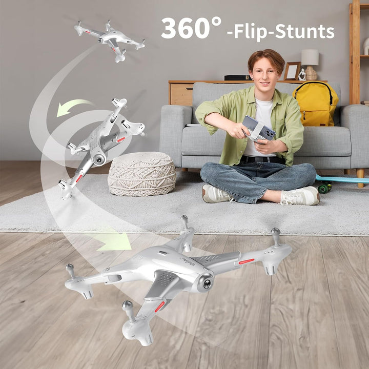 Loolinn | Drohne Quadrocopter mit Kamera HD für Kinder als Geschenk - Optischer Flusspositionierungs