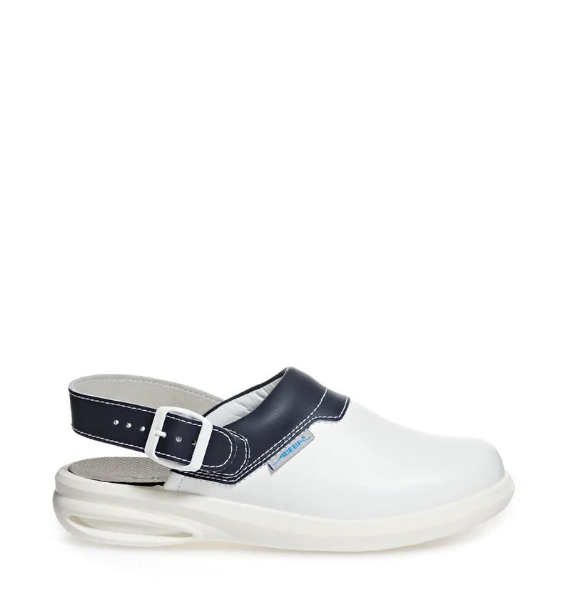 Abeba Easy Clogs weiss/blau, Weiss/Blau, 40 EU, 40 EU