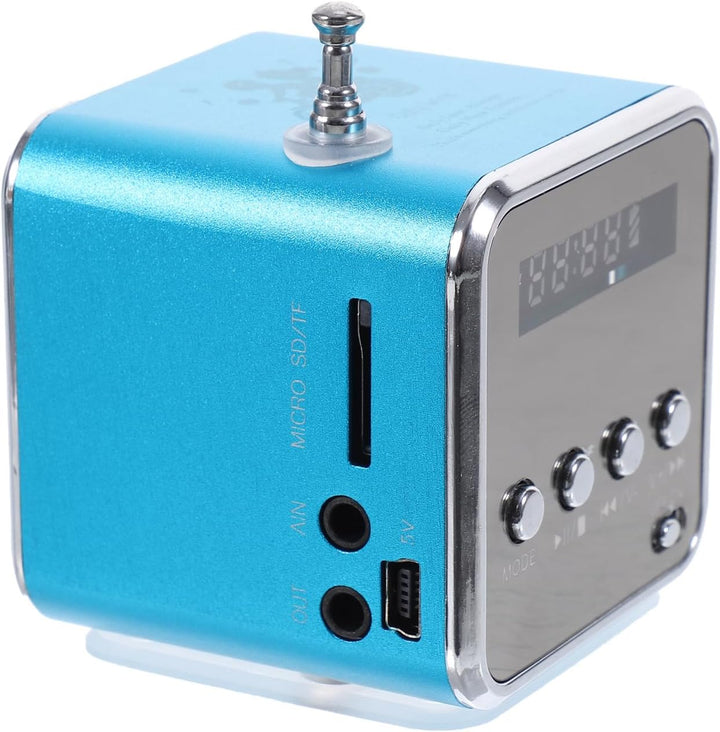 ULTECHNOVO Kleines Radio: Mini-Digital-Wireless-Musik-Player, tragbarer Stereo-Lautsprecher, MP3-, M