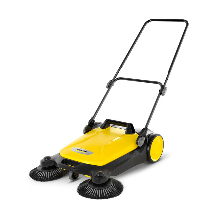 Kärcher Kehrmaschine S 4 Twin (Max. Flächenleistung: 2400m²/h, 2 Seitenbesen, Kehrbehälter: 20 l, Ar