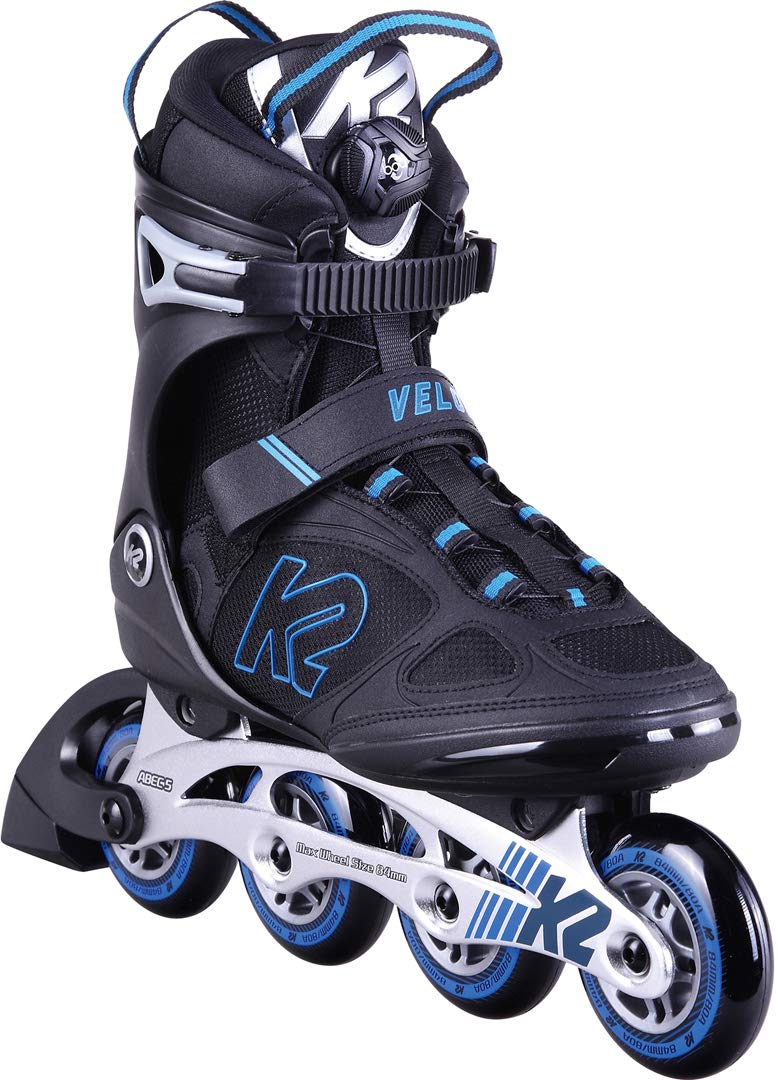 K2 Herren Velocity 84 Boa M Inline Skates EU: 44.5 (UK: 10 / US: 11) Black - Blue, EU: 44.5 (UK: 10